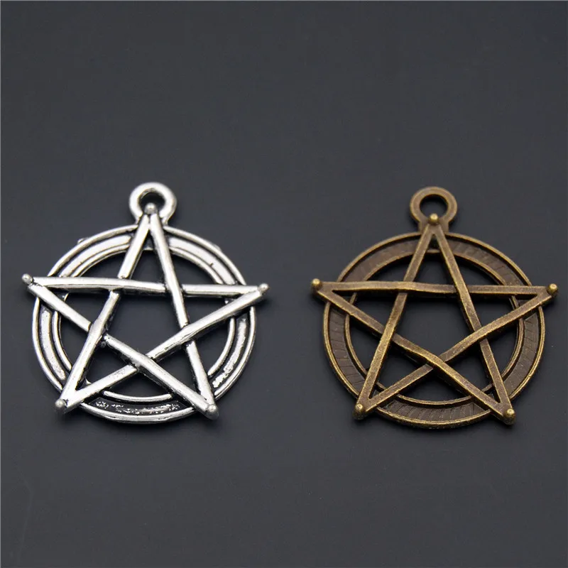 8 шт. аксессуары для изготовления ювелирных изделий|charming accessory|pentacle charmsaccessory charm |
