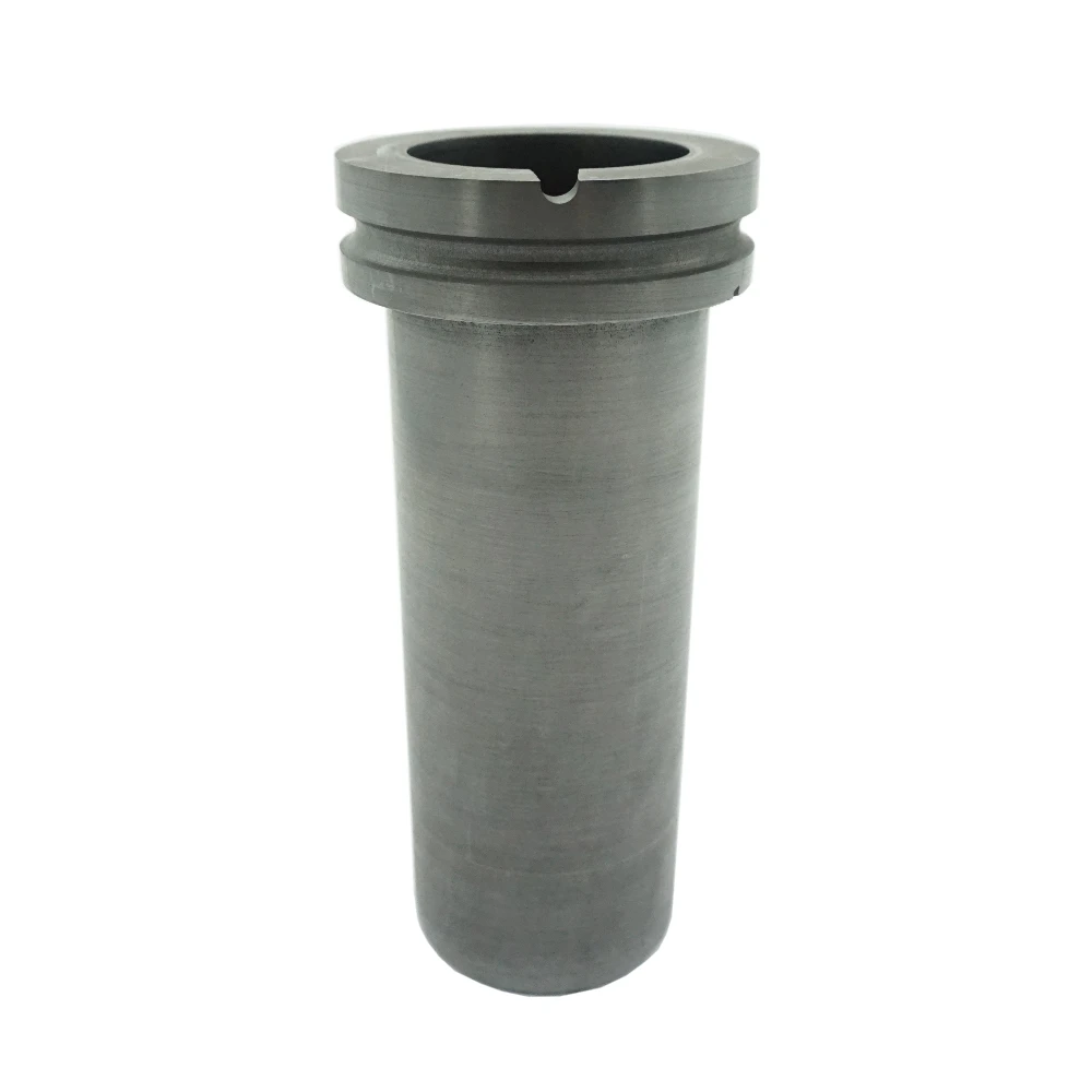 

3 KG Pure Graphite Crucible with Grooved Flange for Smelting Casting Melt Melting Gold Silver Copper Scrap