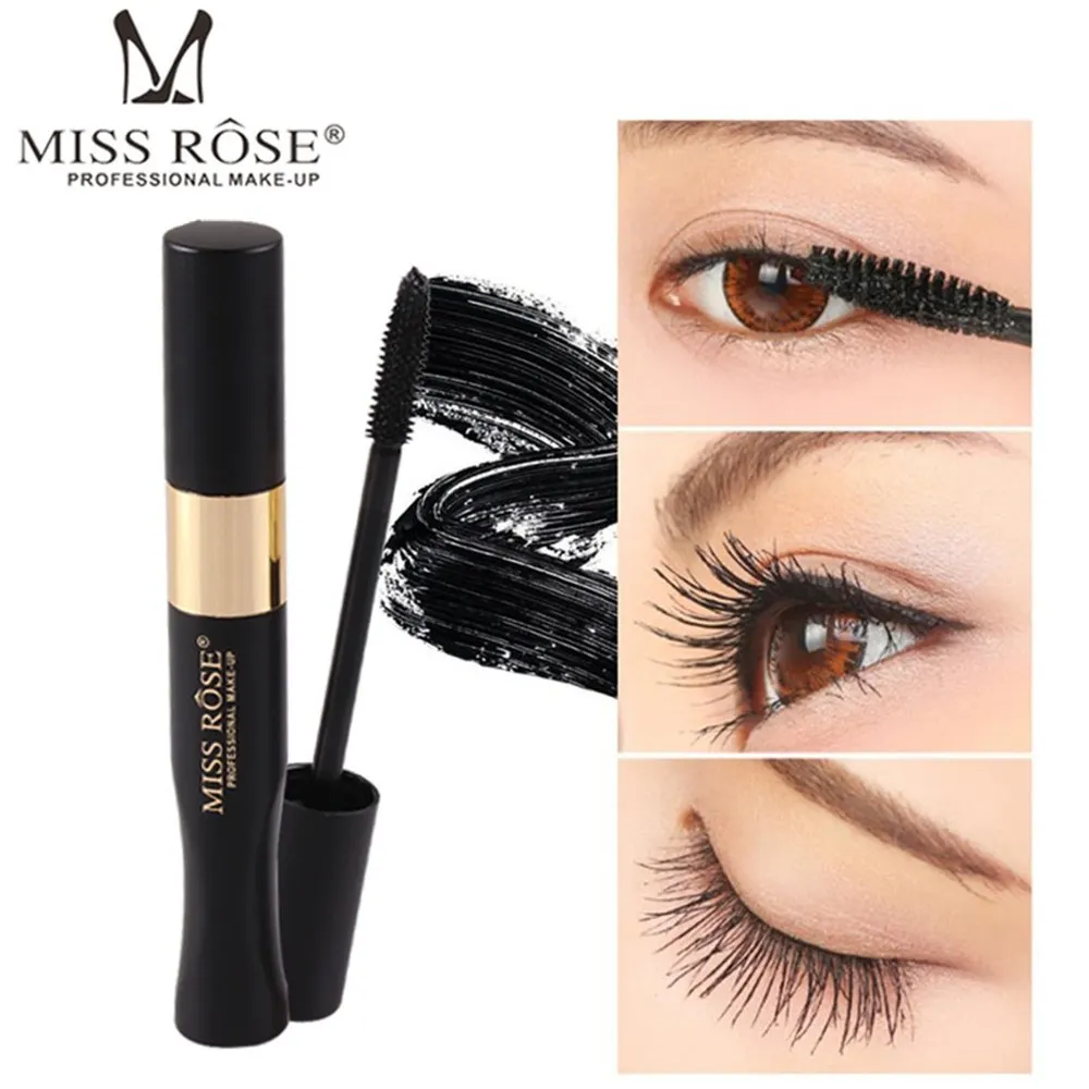 

MISS ROSE 4d Fiber Lash Mascara Waterproof Extension Curling Eye Lashes Eyes Makeup Cosmetic Black Thick Lengthen Rimel Mascara