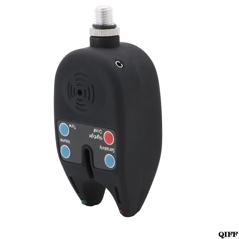 

Electronic 2 LEDs Light Fish Bite Sound Alarm Alert Bell For Fishing Rod Adjust MAR28