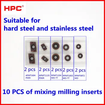 

10 pcs of mixing milling inserts tugsten carbide inserts CNC cutting tool for steel and stainless material