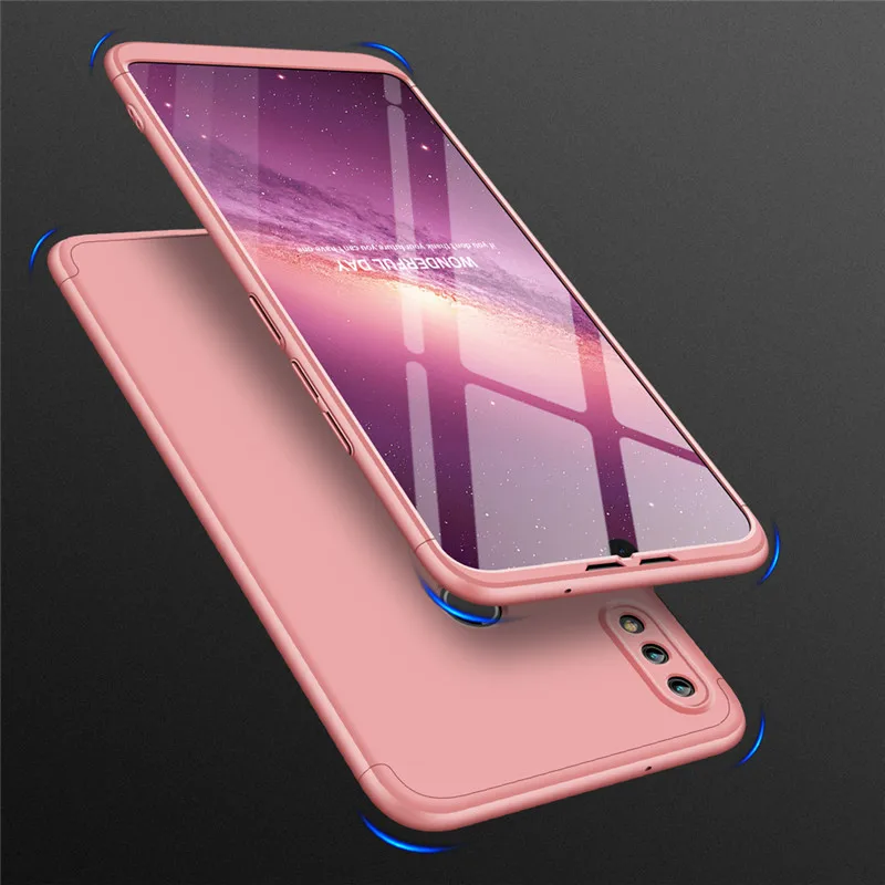Tempered Glass With 3 in 1 Matte Shell Cover for Huawei Honor8X Max 7A 7C 7X 9 9Lite Case Cover 360 Full Protection Hard PC Case (3)