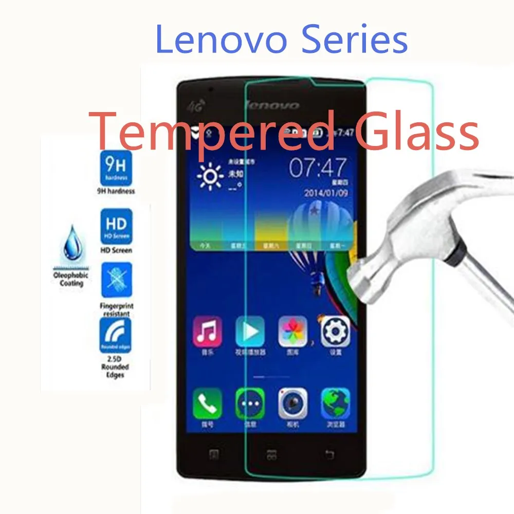 9H закаленное стекло для Lenovo A319 A328 A536 A6000 A1000 A5000 A859 A1010 A2010 Vibe C2 K6 Защитная пленка