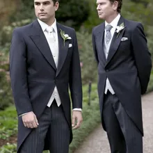Серые шаферы жениха на одной пуговице, мужские костюмы с лацканами, костюм из 3 предметов(CoatPantVestTie), тонкий пиджак в стиле ласточкин хвост