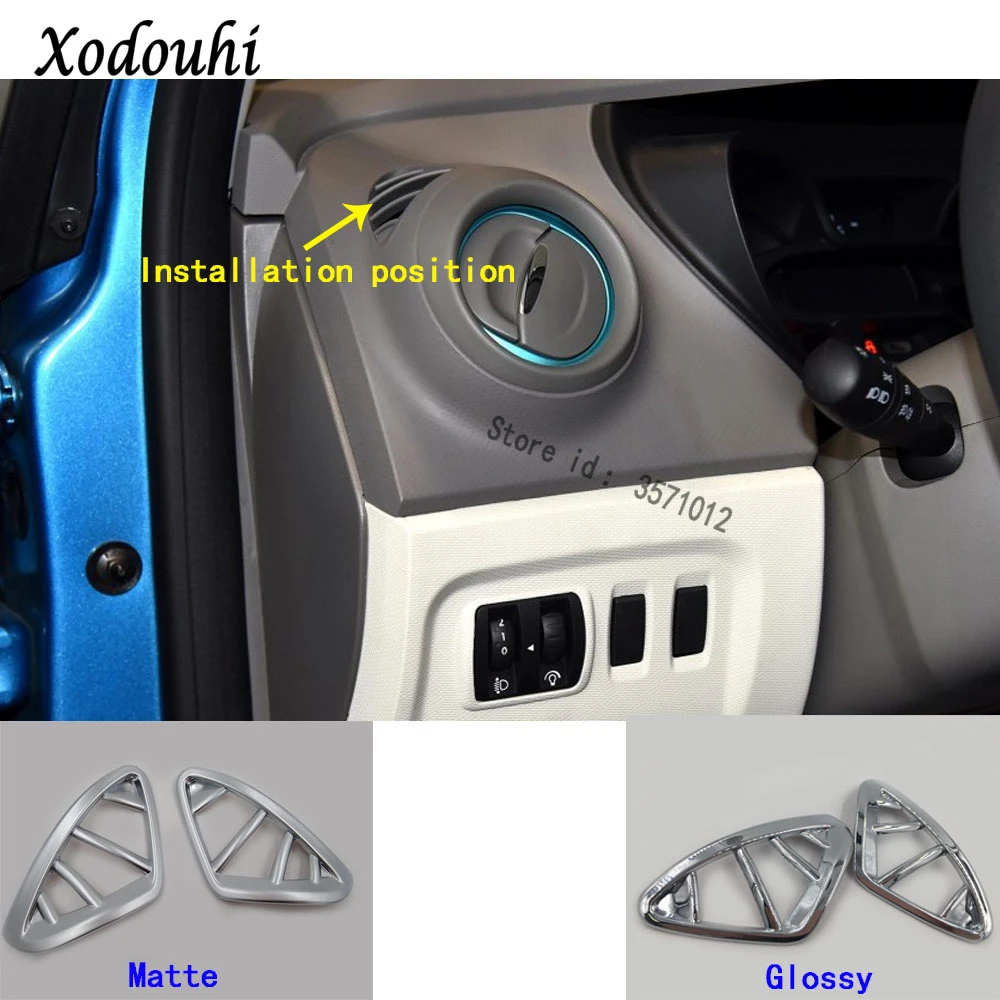 For Renault Captur Kaptur 2015 2016 2017 Car Cover Garnish Cover Trim ABS  Chrome Inner Front Air Conditioning Outlet Vent 2pcs|Interior Mouldings| -  AliExpress