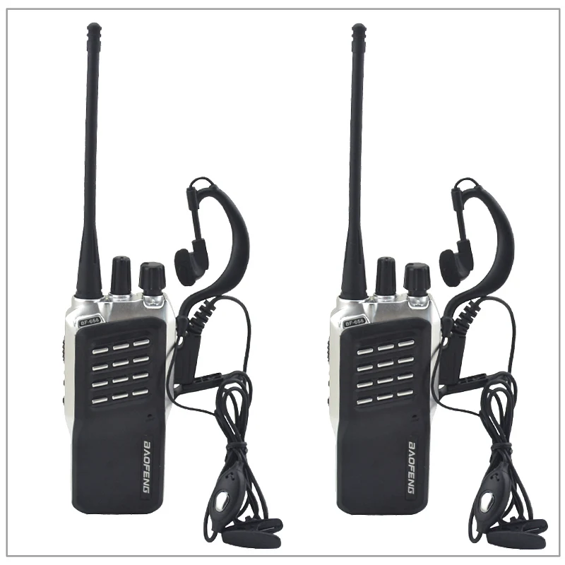 2 шт./лот Baofeng BF-658 UHF 400-470 МГц портативный двухсторонний радиоприемопередатчик Baofeng рация для ham, гостиницы с бесплатным наушником