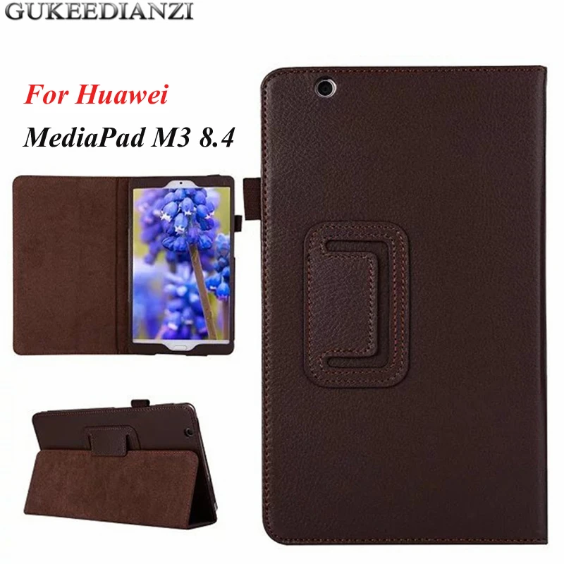 

GUKEEDIANZI Case For Huawei Media Pad MediaPad M3 8.4 inch BTV-W09 BTV-DL09 Tablet Stand Leather Cover 2-Fold Protective shell