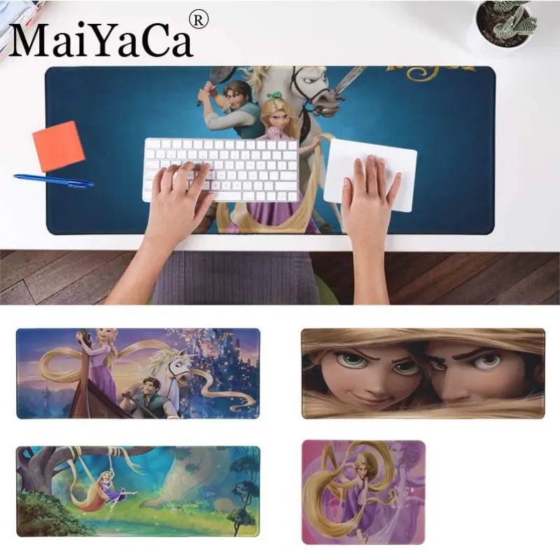 

MaiYaCa big mouse pad amine Tangled Princess Beautiful Anime Mouse Mat for cs dota 2 LOL gaming mouse pad free mouse pad