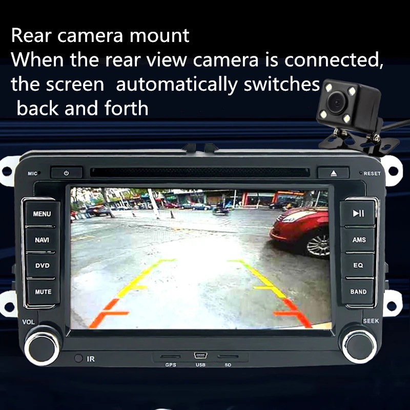 Best WETOWE D6 CAR DVD PLAYER DUAL DIN BLUETOOTH FM RADIO Player GPS  Car Multimedia player automotivo GPS   for Volkswagen  WW 4