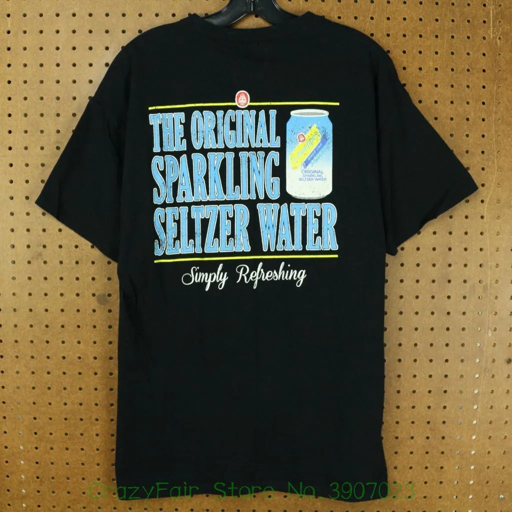 Schweppes Seltzer Tee camiseta, tamaño grande, Promo agua chispeante moda 2018 Top Tee hombres Schweppes Seltzer Tee camiseta, tamaño grande, Promo agua chispeante moda 2018 Top Tee hombres