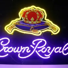 Неоновый светильник в виде короны Королевского стекла под заказ, пивной бар