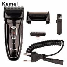 Kemei Men’s Double Head Reciprocating Rechargeable Electric Shaver Electric Razor for Men Men’s shaver machine for shaving