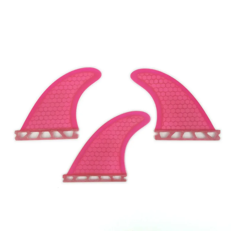 Future Fins G3 pink Tri fin set Fibreglass surf fins