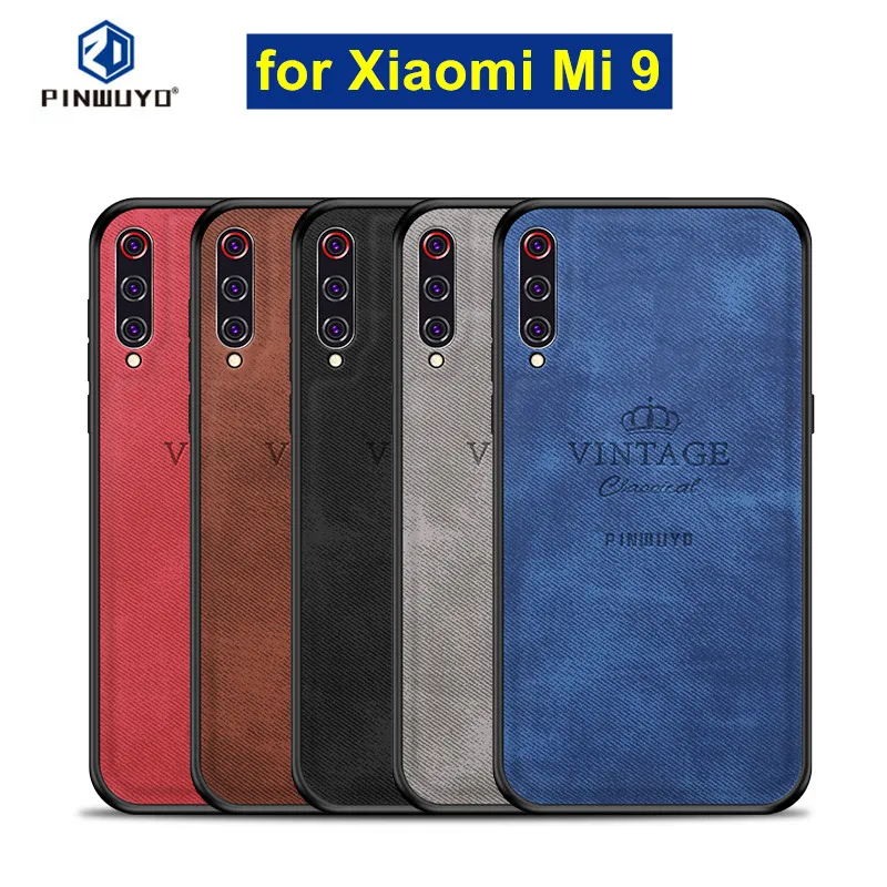 Xiaomi Mi 9 Case Cover 6.39 inch Mi9 Back Shockproof Phone PINWUYO TPU + PC for |