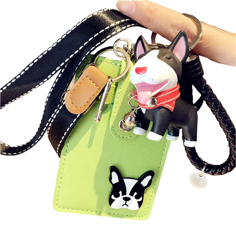 

HNXZXB Card sets of Credit Card Holder for Students PU Bank Card Neck Strap Card Bus ID Holders Work Identity Badge with Lanyard