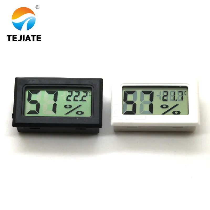 

Black/White Mini Digital LCD Indoor Temperature Humidity Meter Thermometer Hygrometer Gauge