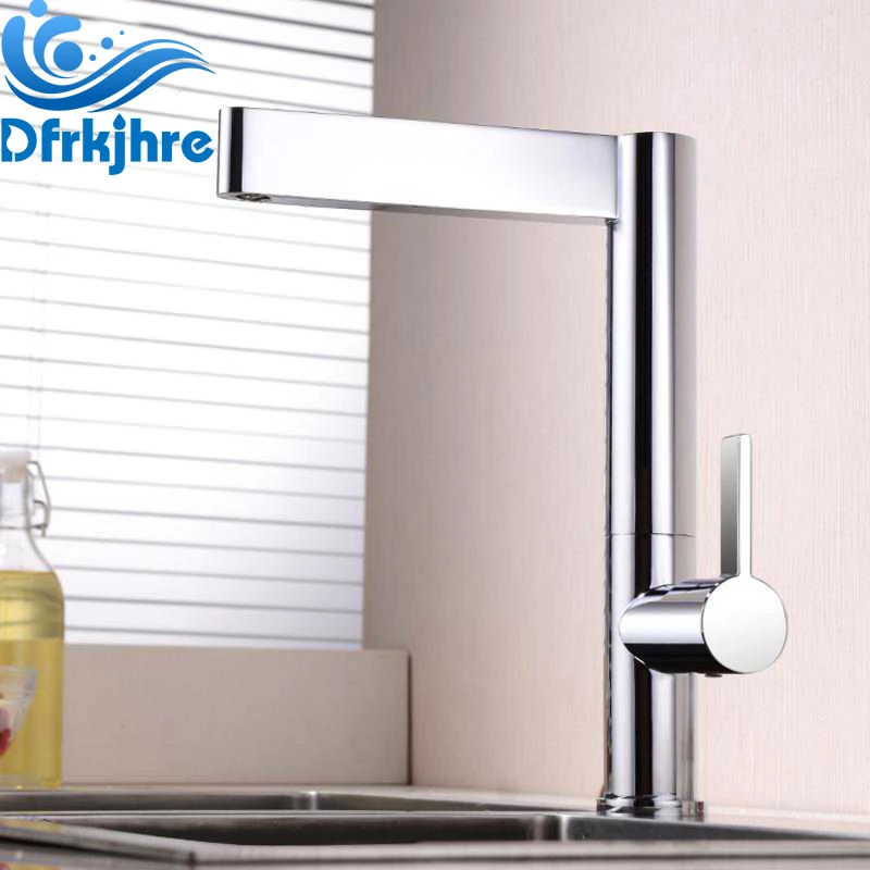 

Kitchen Faucets Chrome Single Handle Pull Out Kitchen Tap Single Hole Handle Swivel 360 Degree Water Mixer Tap Mixer Tap