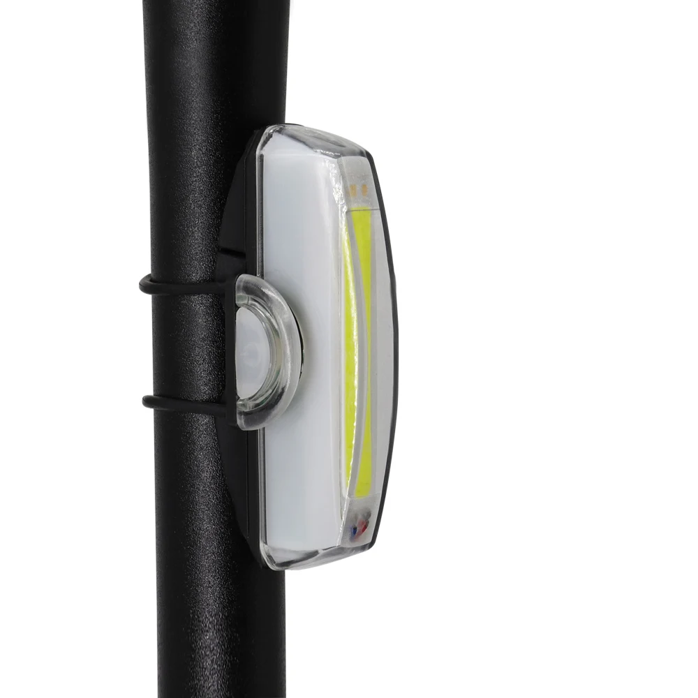 White headlight Высокое качество USB Велосипедный свет набор широкоугольный светодиодный велосипедный передний фонарь и велосипедный фонарь Водонепроницаемый безопасный велосипедные фары светодиодный - Цвет: White headlight