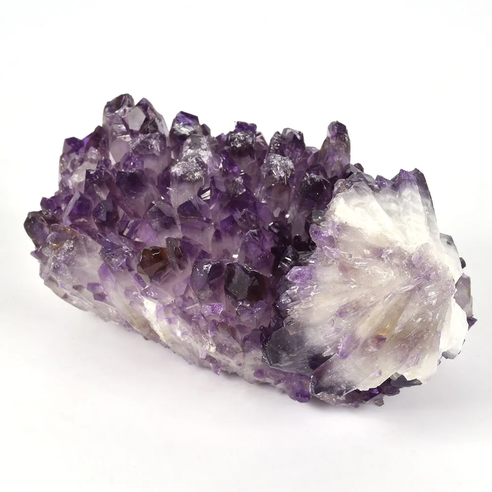 

Rare Natural Purple Cluster Crystal Stone Clear Quartz Crystal Natural Specter Reiki Quartz Chakra Stones Specimen Healing A2