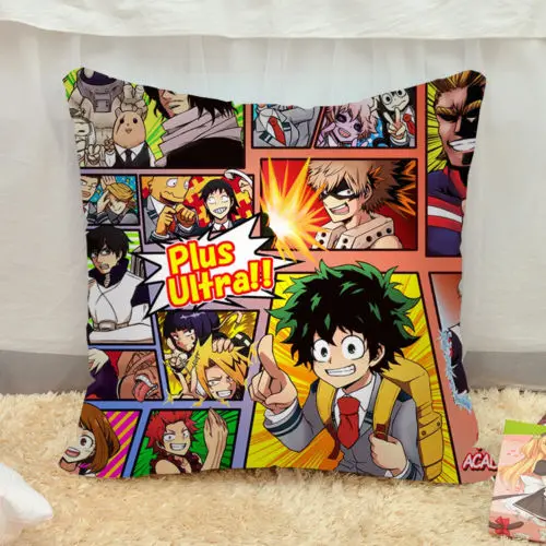 16 "Мой герой Academy Izuku Midoriya диванная подушка под спину чехол домашний декор| |