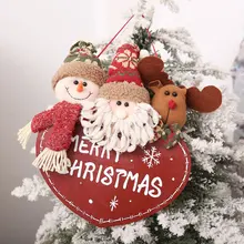 1 шт. рождественские украшения Санта-Клаус снеговик лося кукла-подвеска ветрина магазина витрина подвесное украшение Рождественский Декор