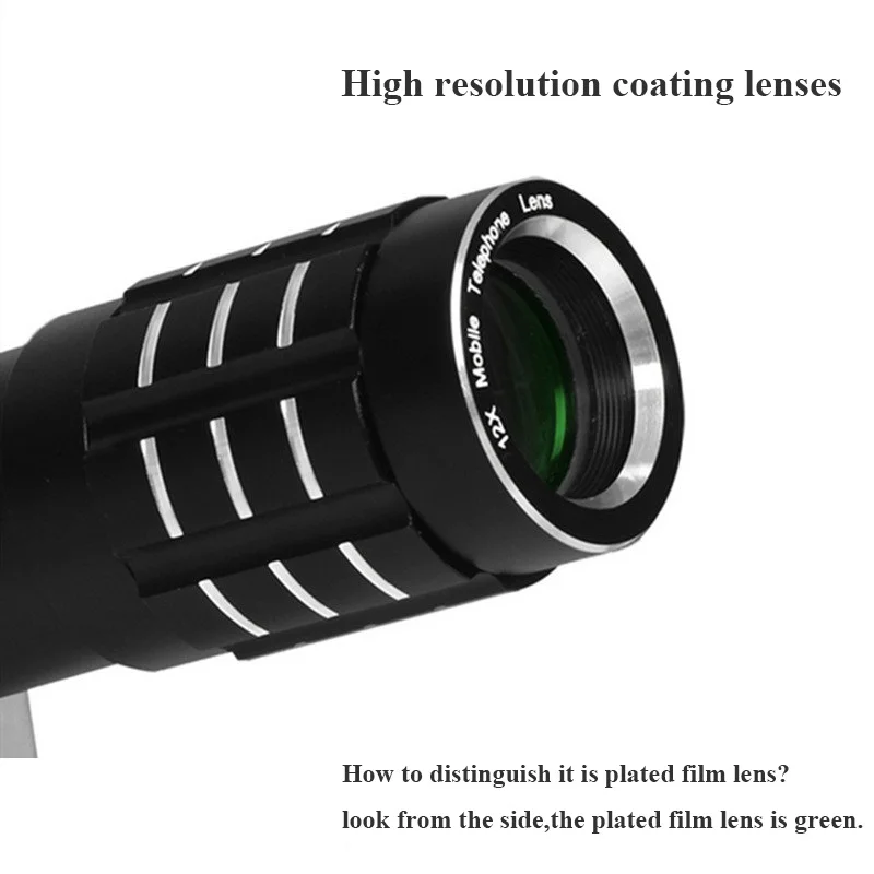 Orsda 12X оптический телескоп Телефон объектив с 0.45X супер широкий угол 15x макрообъектив для смартфонов мобильный телефото зум камеры