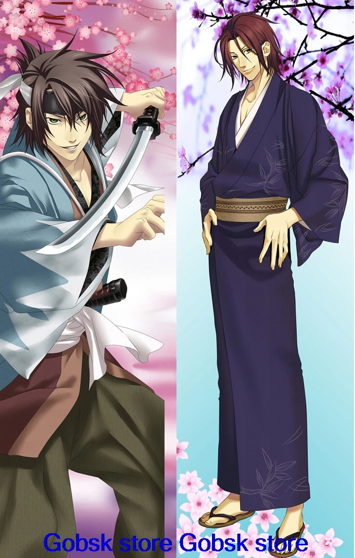 Аниме Hakuouki Hijikata Toshizo& Okita Souji& Saitou Hajime& Kazama Chikage Подушка «Dakimakura» чехол обнимающая наволочка