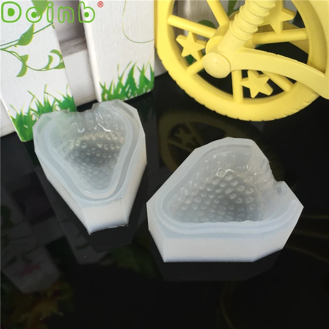 Eper Szilikon Penész Édességek Cukorcraft Torta Dekorációs Szerszám Medál Ékszer Gyantás Öntőformák Fényes Felület - Image 3