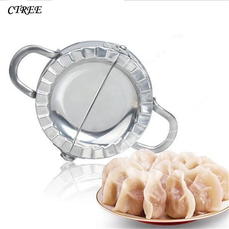 

CTREE 1Pcs New Fast Dumpling Mould Dumpling Production Easy Creative 304 Stainless Steel Package Kitchen Gadget Pastry Tool C552