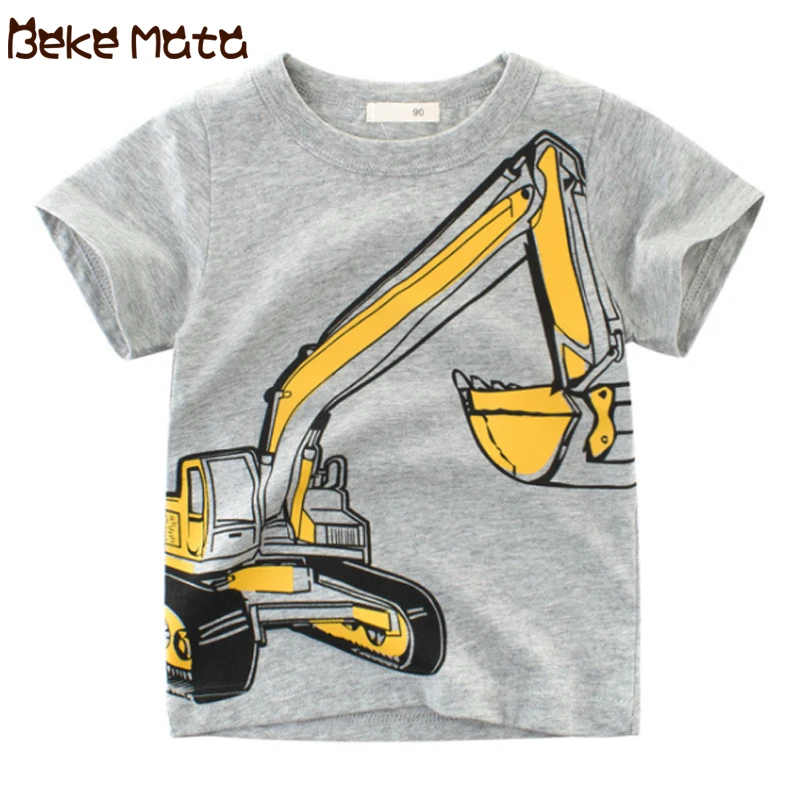 

BEKE MATA Baby Boy T-Shirt Summer 2018 New Short Sleeve Car Series Toddler T Shirts For Boys Kids Clothes For Children 2-8Y