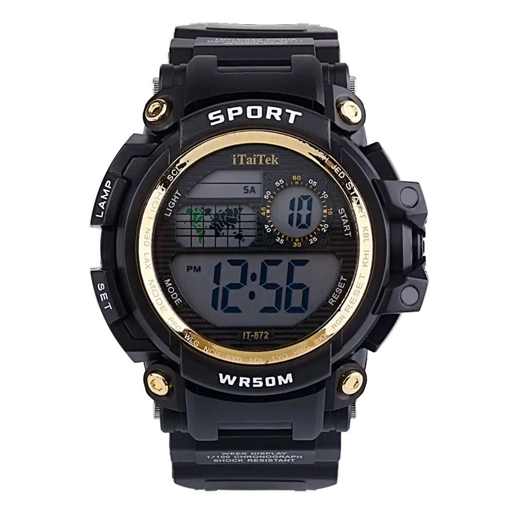 Relogio цифровые часы montre homme многофункциональные светящиеся водонепроницаемые спортивные часы модные электронные часы montre homme