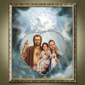 

Home Decor Jesus Christ Painting Holy Trinity Painting Art Decor Painting Print Giclee Art Print On Canvas Ready to Frame 5