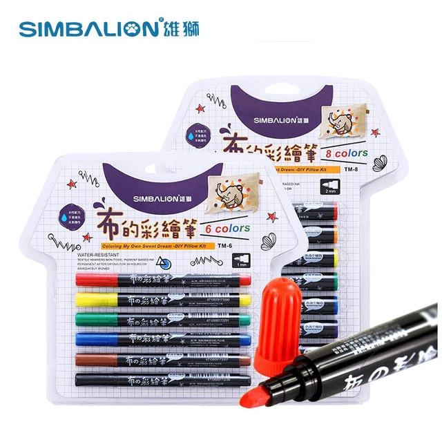 Fabric Markers For For Clothes Fabric Marker Dual Tip Brush Pen For Kids T  Shirt Painting Art Costumes Sneakers - Paint Brushes - AliExpress