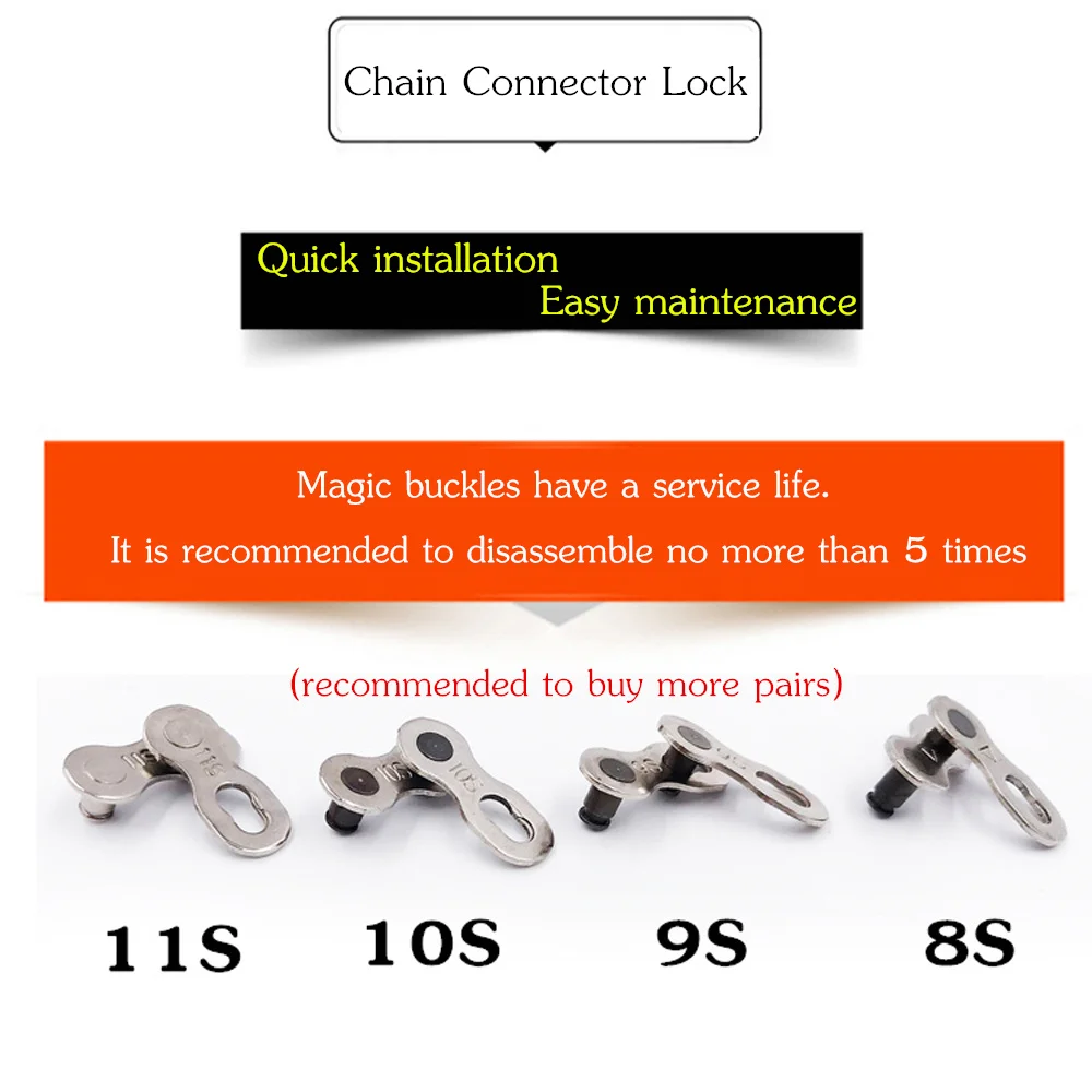 VXM 6/7/8/9/10/11 Скорость велосипедной цепи разъем замок комплект MTB дорожный велосипед Разъем для быстрого мастер стык соединения цепи велосипеда Запчасти
