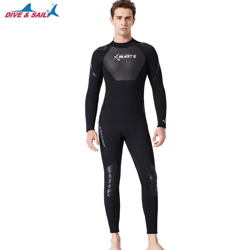 Dive& sail 3 мм дайвинг костюм подводное снаряжение водные виды спорта влажные спортивные костюмы купальный костюм зимний для женщин/мужчин неопрен гидрокостюмы