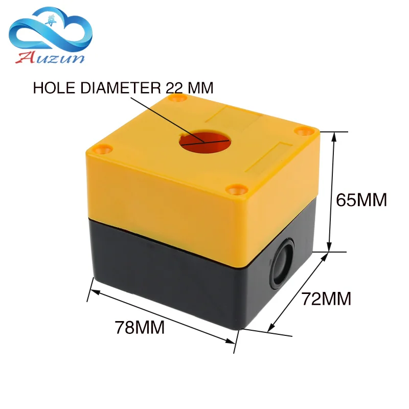 Одно отверстие кнопка коробка, коробка управления 22 мм BX1-22 кнопка аварийного останова коробка кнопочных пультов