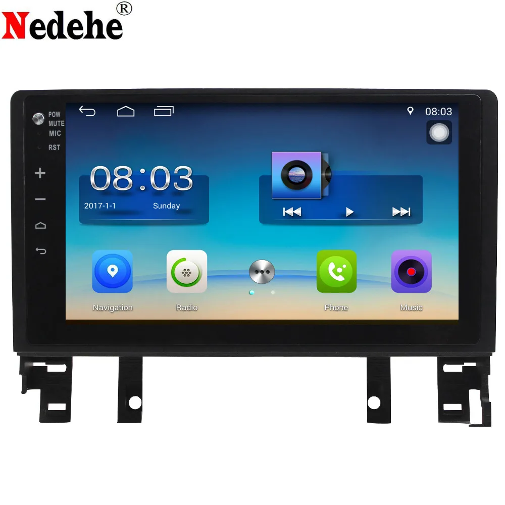 Best Nedehe 2G RAM+32G ROM 10.1 inch Android 8.0 car dvd player for Old Mazda 6 car gps navigation car radio stereo audio player 0