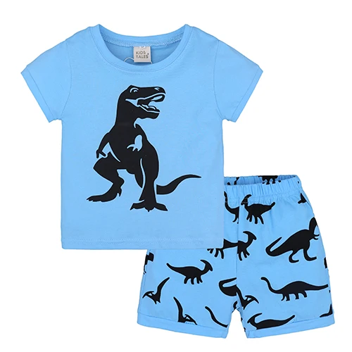 Одежда для мальчиков г. Летние комплекты одежды для мальчиков TZ579 детская одежда рубашки с короткими рукавами для мальчиков с принтом трактора+ шорты, комплекты одежды - Цвет: as photos
