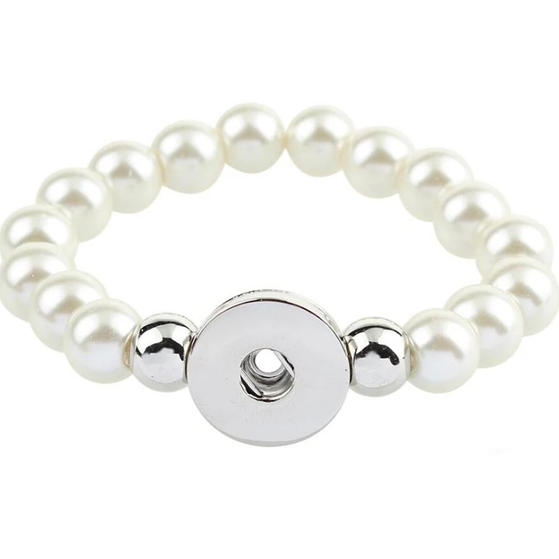 Wholesale Snap Jewelry 18MM Snap Button Bracelets & Bangles Imitation