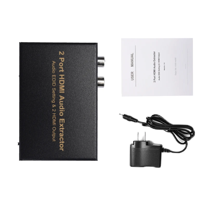 1x2 HDMI сплиттер со встроенным аудио экстрактором Оптический RCA L/R стерео выходы WIF66|