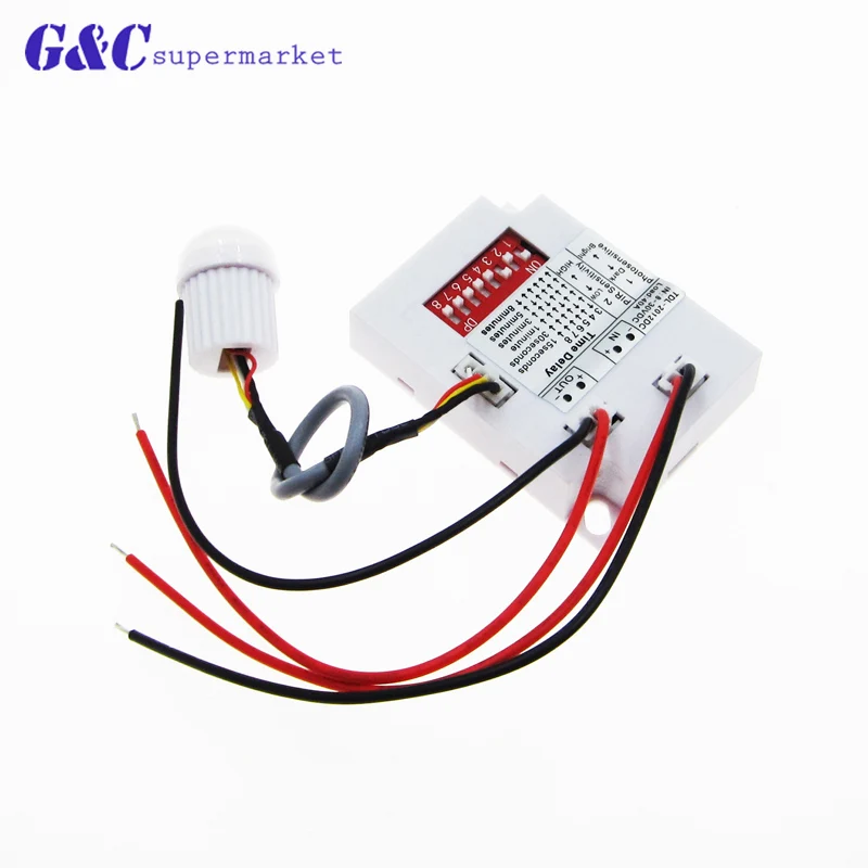 

PIR Motion Sensor Switch TDL-2012 IR Infrared Body Induction Detector 8-30VDC