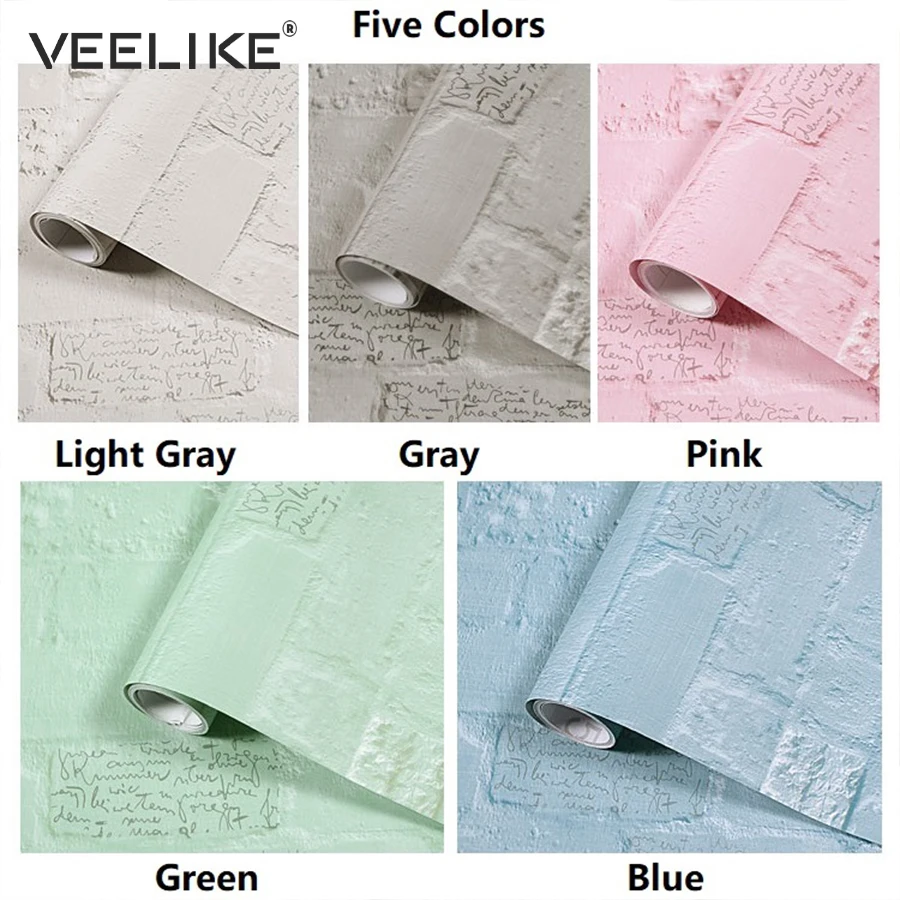 PVC Brick Self Adhesive Wallpaper for Bedroom Wall Decor Living Room Home Decoration Wall Decals Bathroom Kitchen Wall Stickers