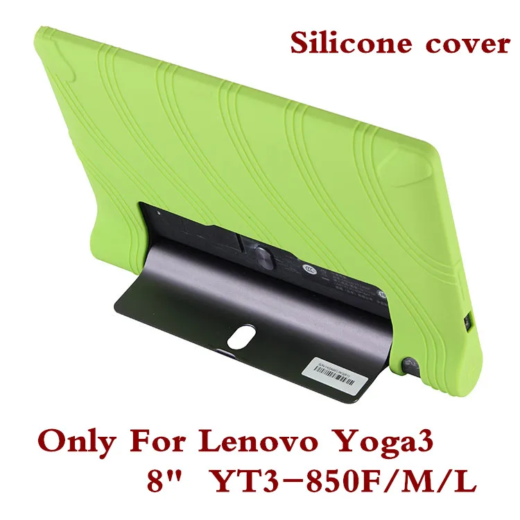 Для Yoga Tab 3 YT3 850F силиконовый чехол для планшета ПК Обложка Lenovo Tab3 850 дюйма Женская