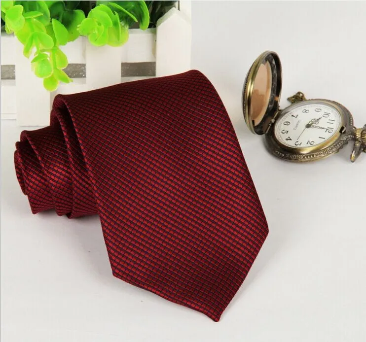 Новое поступление галстуки для мужчин модные повседневные мужские красные клетчатые Галстуки de seda классические