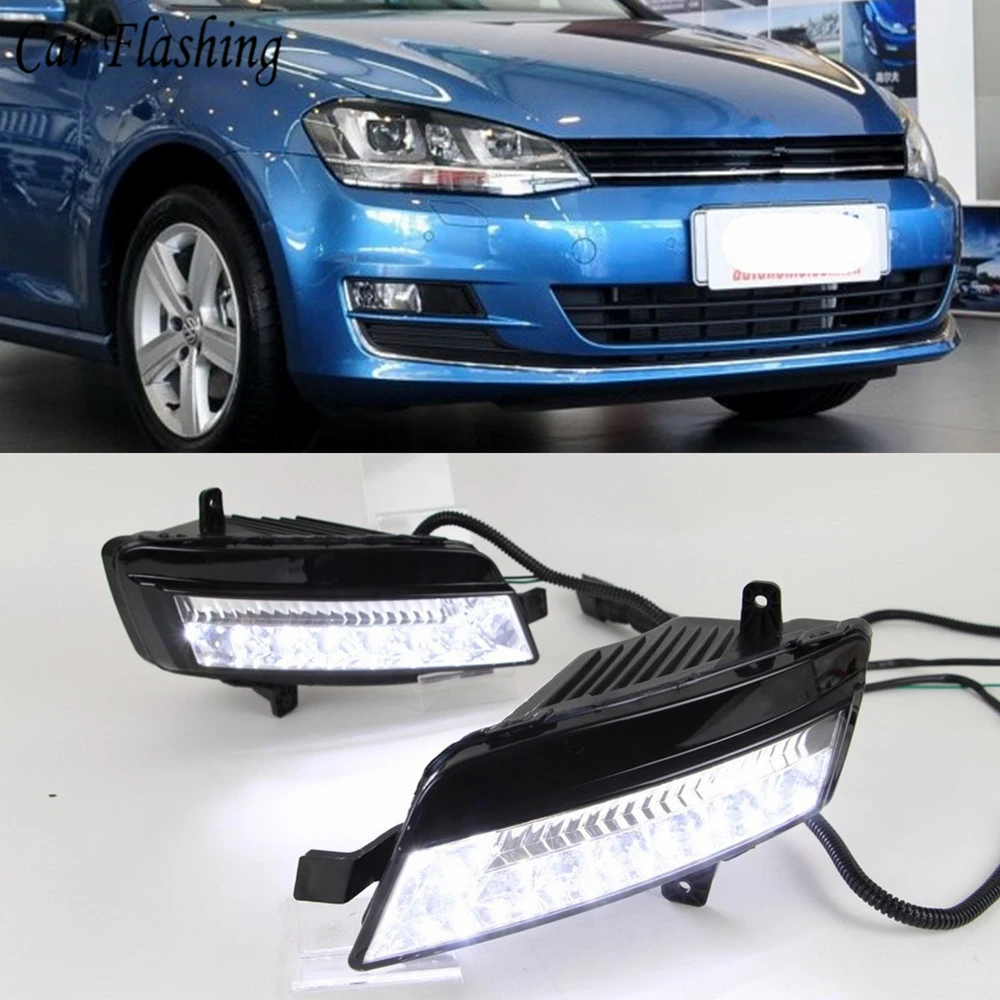 Автомобильная проблесковая Автомобильный светодиодный для Volkswagen Golf 7 MK7 2013 2014 2015