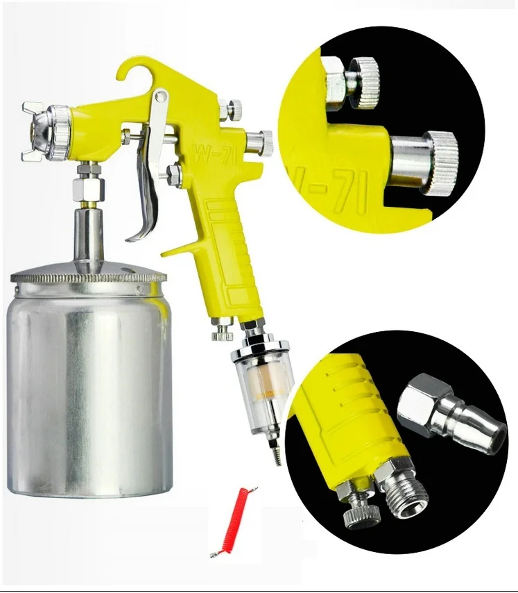 1.5--1.7 Auto oil paint spray gun, car truck home wooden coating jet ejection gun