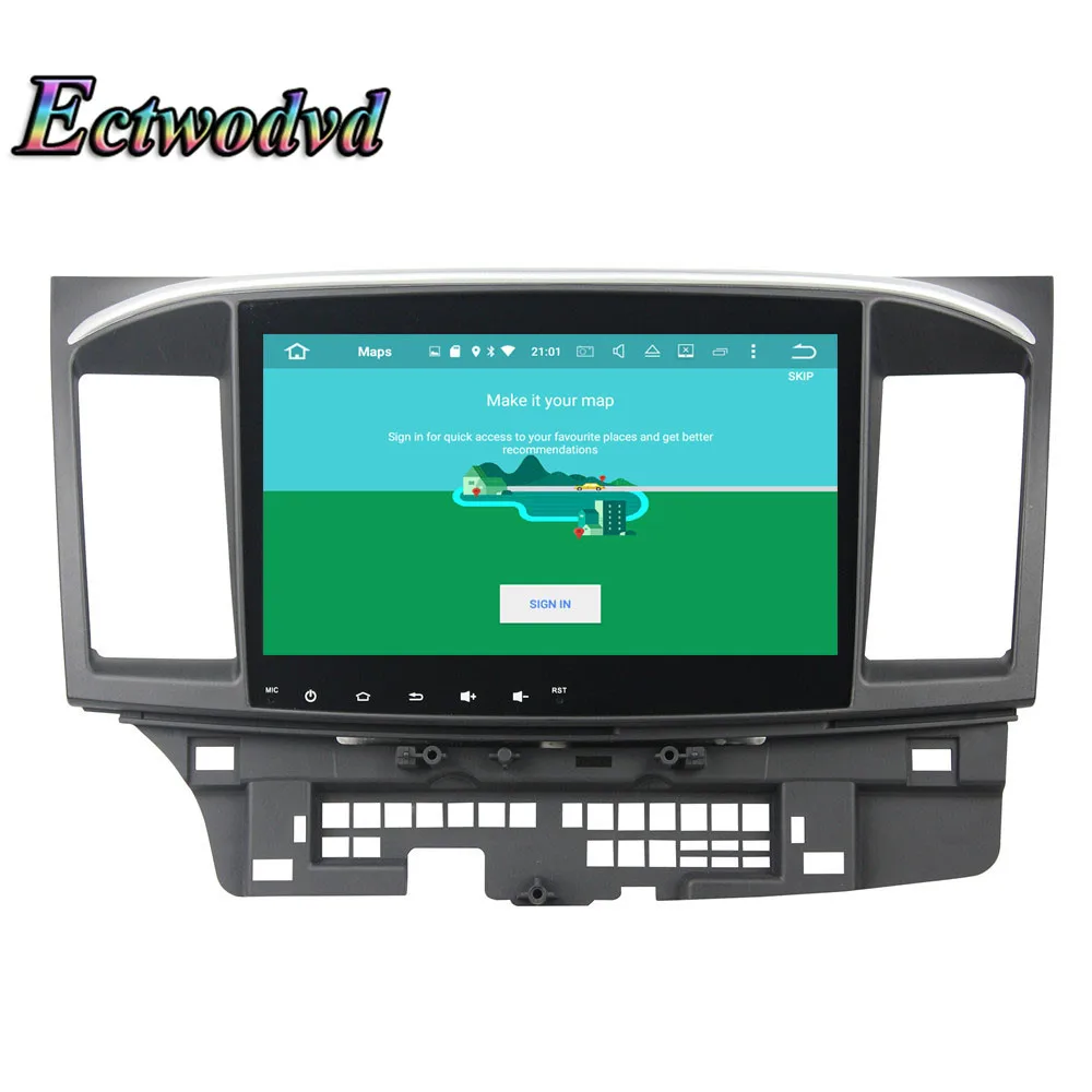 Sale Ectwodvd Octa Core 4G RAM 64G ROM Android 9.0 Car Multimedia DVD Player GPS HeadUnit for Mitsubishi Lancer 2015 13