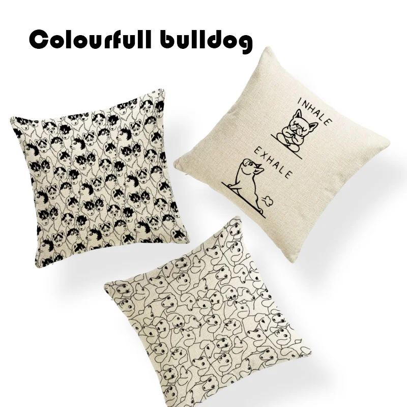 

Custom Chakra Pet Dog Printed Cushion Case Minimalist Elephant Wedding 18inch Linen Handmade Christmas Deer Throw Pillow cover