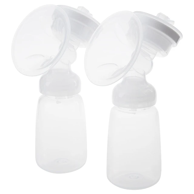 Real Bubee Double Electric Breast Pump With Milk Bottle Convenient USB PP BPA Free Powerful Breast Pumps Bottle Cold Heat Pad