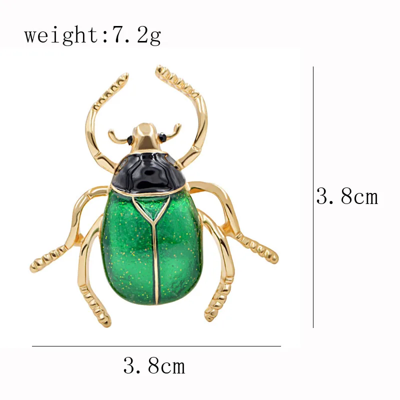 Брошь унисекс в виде жука CINDY XIANG, милый аксессуар в виде насекомого из эмали для пальто, куртки, доступна в 2 цветах, идея для подарка